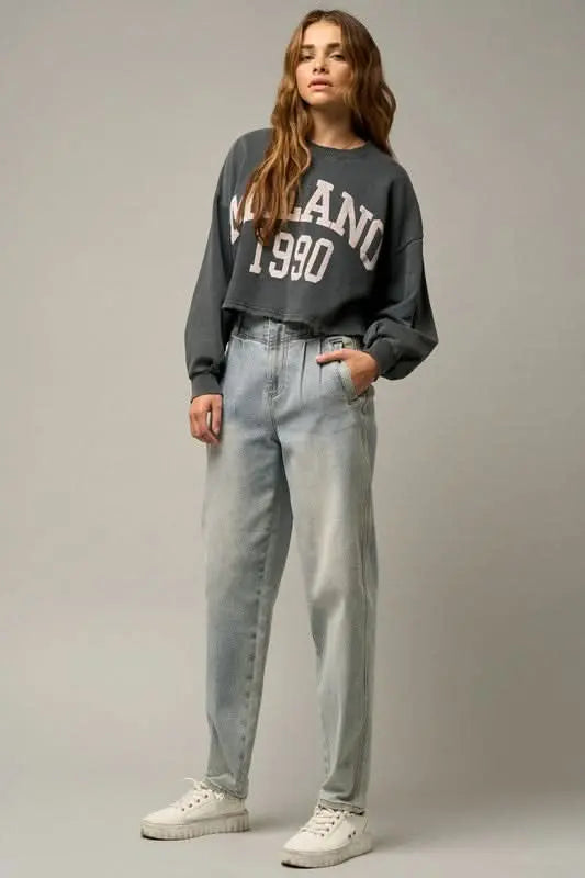 HIGH WAIST BALLOON JEANS - Sleekdenim.com