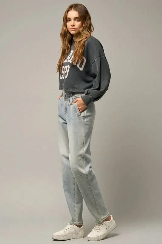 HIGH WAIST BALLOON JEANS - Sleekdenim.com