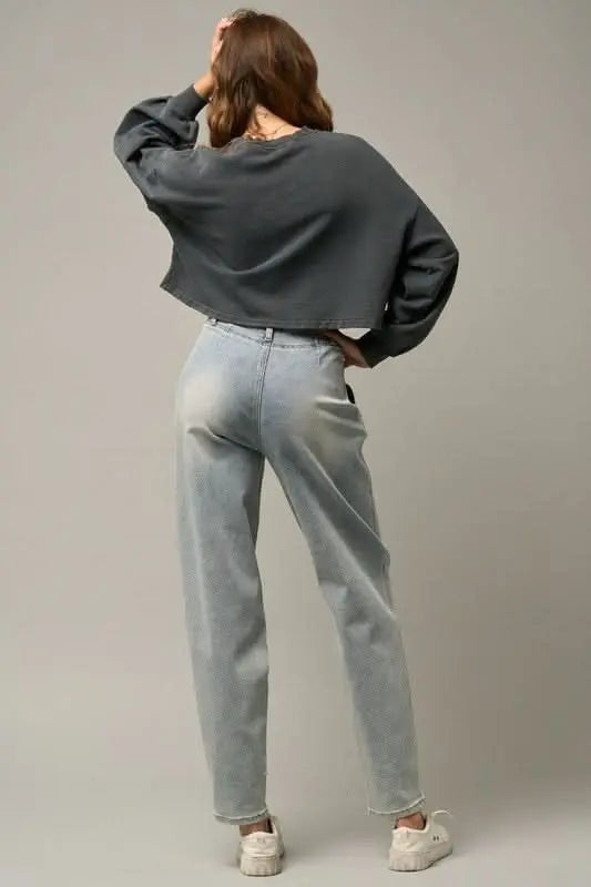 HIGH WAIST BALLOON JEANS - Sleekdenim.com