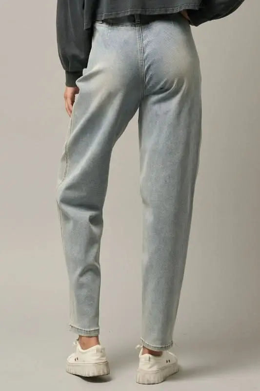 HIGH WAIST BALLOON JEANS - Sleekdenim.com