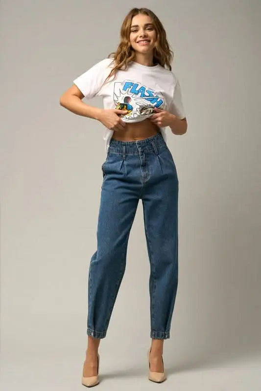 High Rise Balloon Jeans | sleekdenim.com - Sleekdenim.com