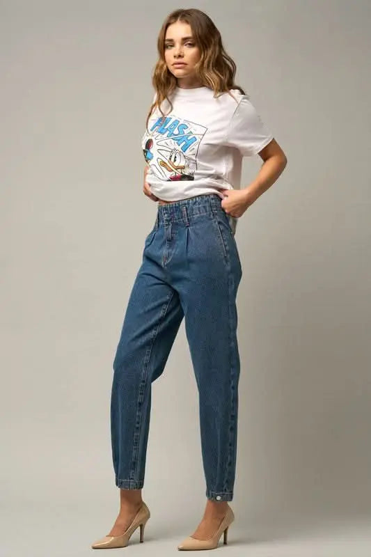 High Rise Balloon Jeans | sleekdenim.com - Sleekdenim.com