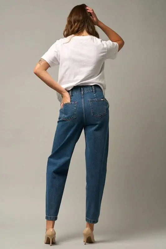 High Rise Balloon Jeans | sleekdenim.com - Sleekdenim.com