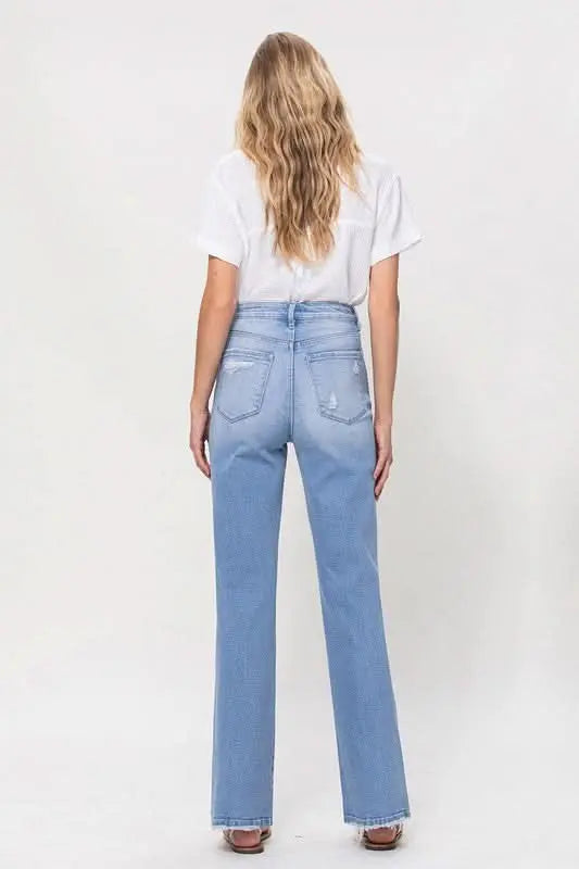 High Rise Vintage Flare Jeans - Sleekdenim.com