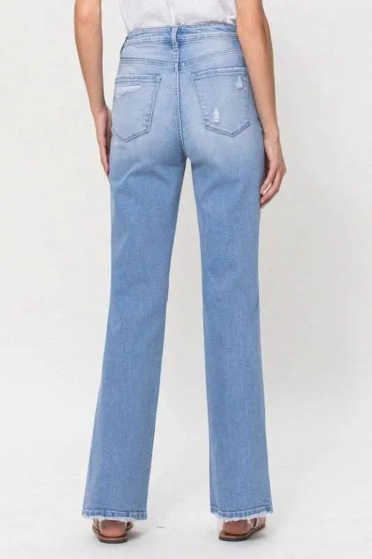 High Rise Vintage Flare Jeans - Sleekdenim.com