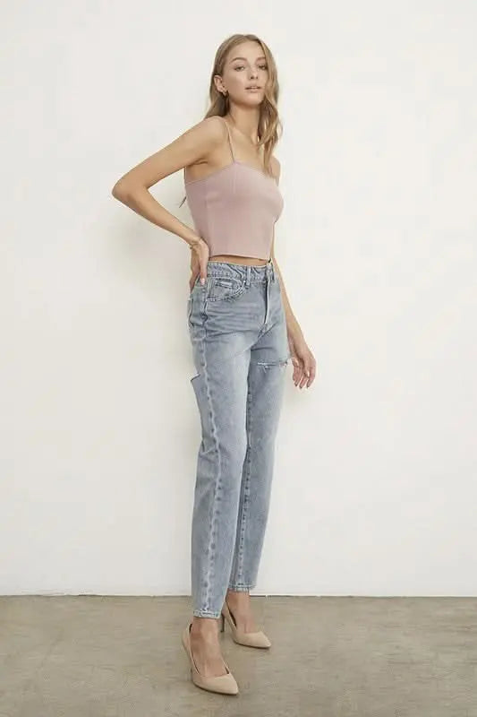 High Waist Straight Jeans - Sleekdenim.com