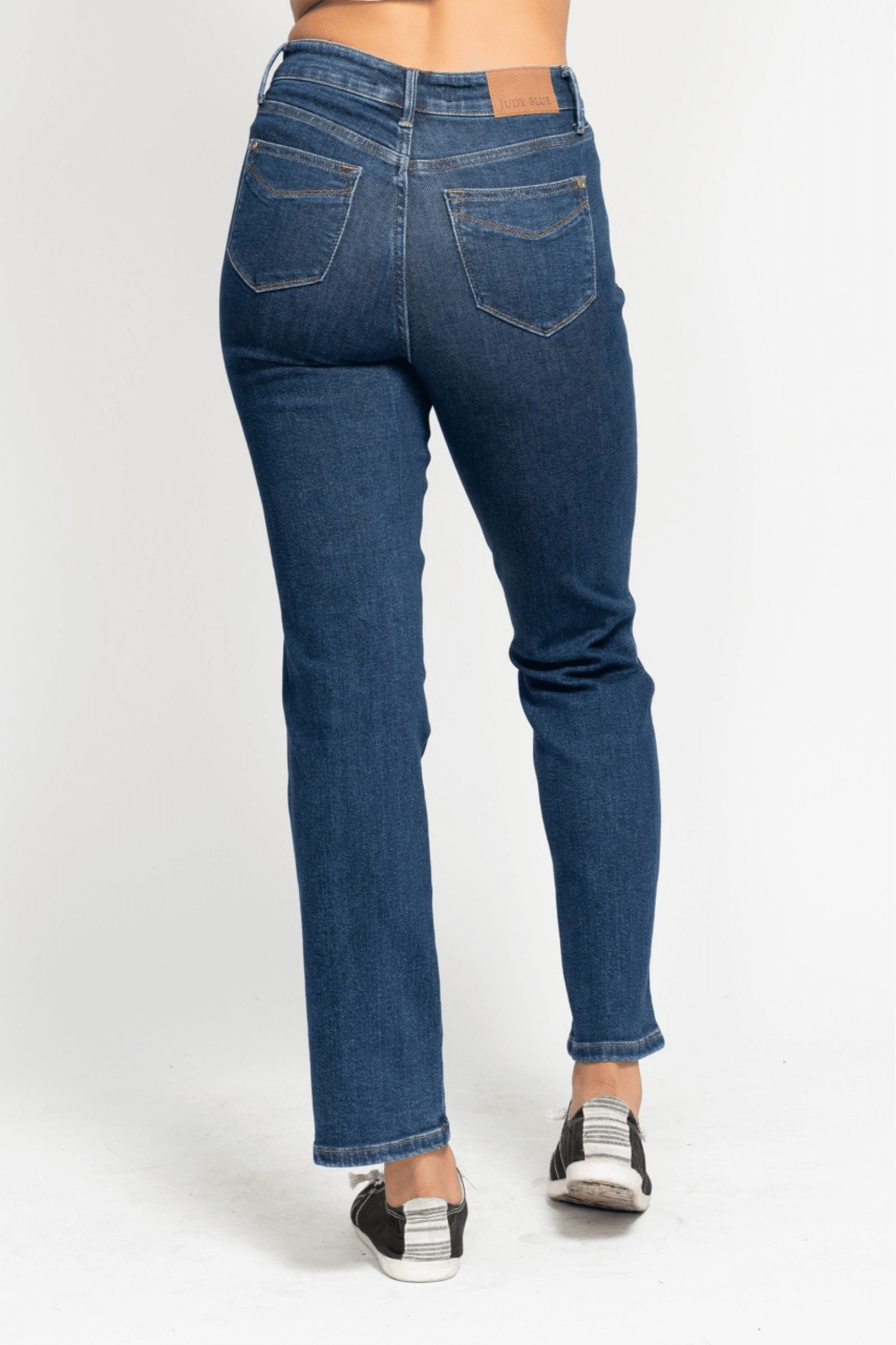 Judy Blue Mckenzie High Rise Tummy Control Top Straight Regular & Plus Sizes | sleekdenim.com