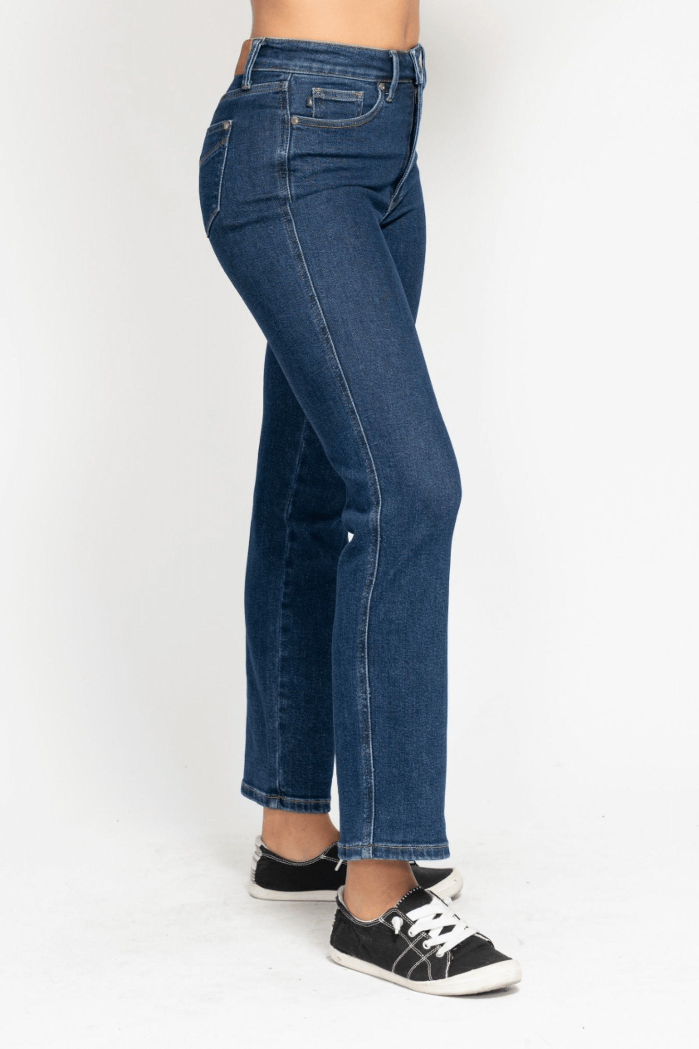 Judy Blue Mckenzie High Rise Tummy Control Top Straight Regular & Plus Sizes | sleekdenim.com