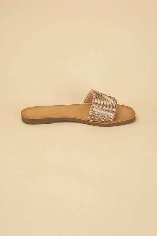 JUSTICE - S Rhinestone Slides - Sleekdenim.com