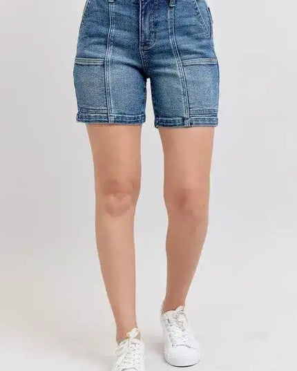 Judy Blue Full Size High Rise Denim Shorts - Sleekdenim.com