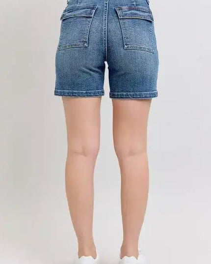Judy Blue Full Size High Rise Denim Shorts - Sleekdenim.com