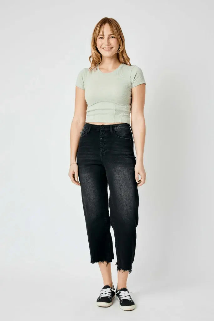 Judy Blue Full Size High Waist Button Fly Jeans - Sleekdenim.com