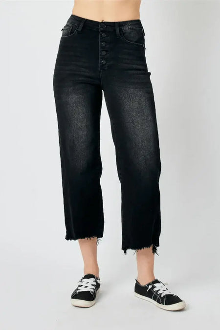 Judy Blue Full Size High Waist Button Fly Jeans - Sleekdenim.com