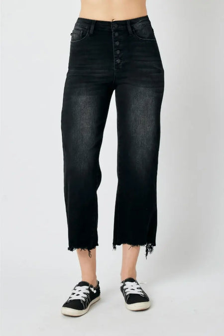 Judy Blue Full Size High Waist Button Fly Jeans - Sleekdenim.com