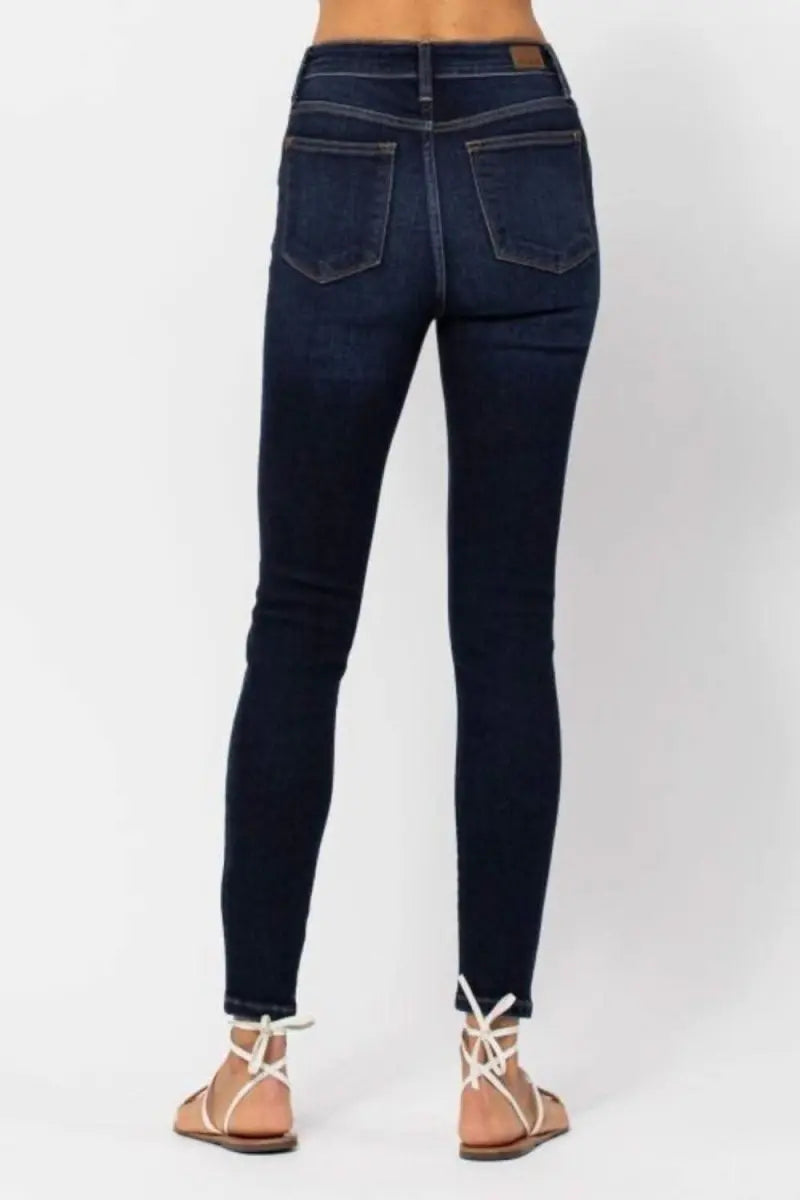 Judy Blue Full Size High Waist Handsand Skinny Jeans - Sleekdenim.com