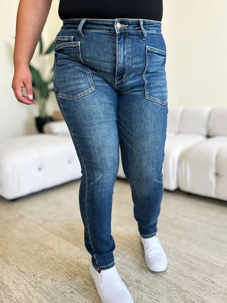 Judy Blue Full Size High Waist Skinny Jeans - Sleekdenim.com