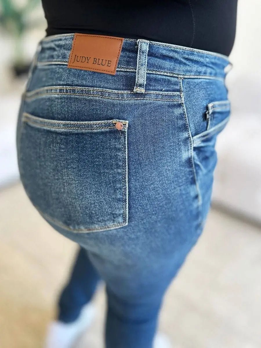 Judy Blue Full Size High Waist Skinny Jeans - Sleekdenim.com