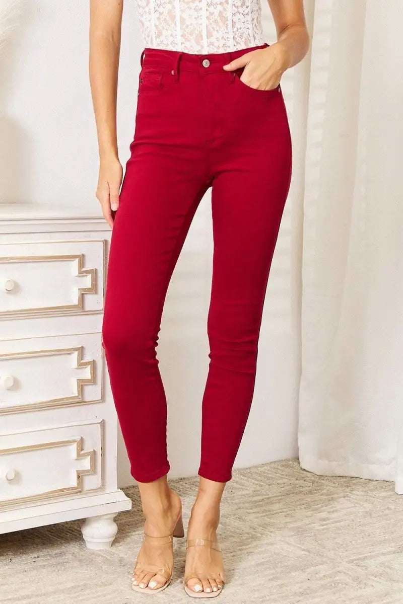 Judy Blue Full Size High Waist Tummy Control Skinny Jeans - Sleekdenim.com