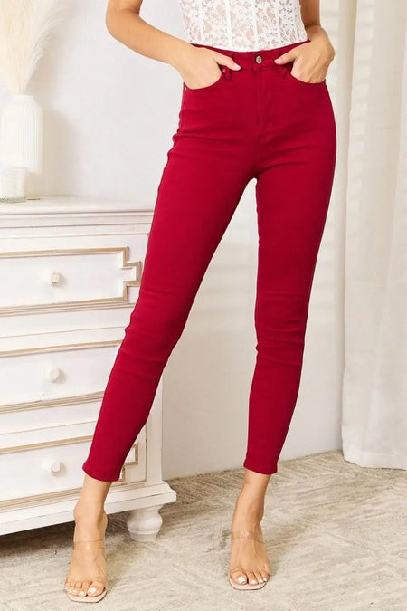 Judy Blue Full Size High Waist Tummy Control Skinny Jeans - Sleekdenim.com