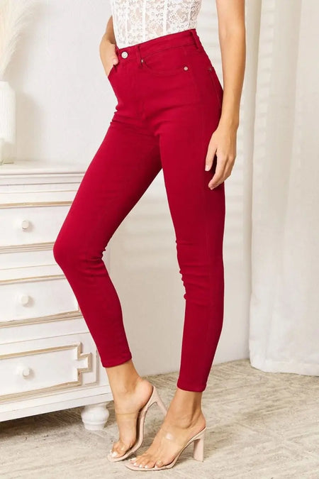 Judy Blue Full Size High Waist Tummy Control Skinny Jeans - Sleekdenim.com