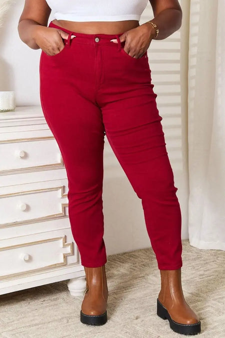 Judy Blue Full Size High Waist Tummy Control Skinny Jeans - Sleekdenim.com