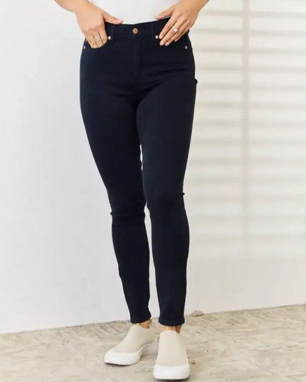 Judy Blue Garment Dyed High Rise Tummy Control Skinny Jeans 88791 - Sleekdenim.com