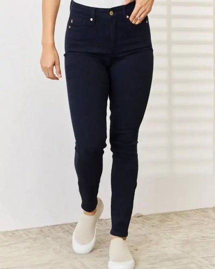 Judy Blue Garment Dyed High Rise Tummy Control Skinny Jeans 88791 - Sleekdenim.com