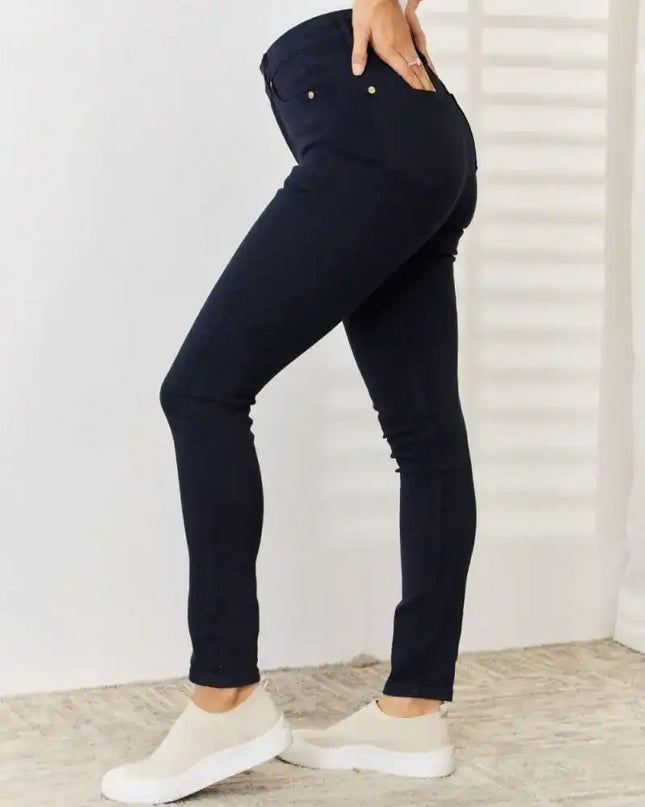 Judy Blue Garment Dyed High Rise Tummy Control Skinny Jeans 88791 - Sleekdenim.com