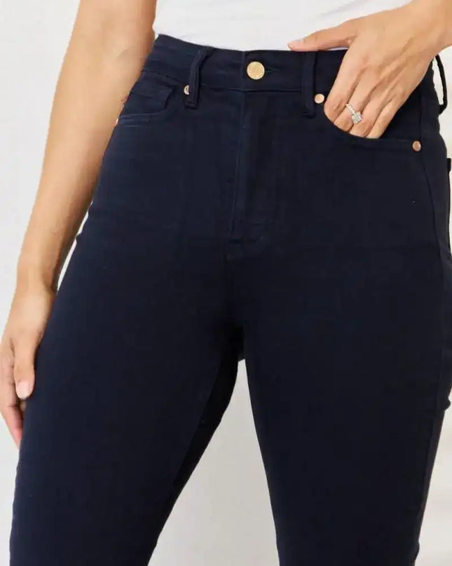 Judy Blue Garment Dyed High Rise Tummy Control Skinny Jeans 88791 - Sleekdenim.com
