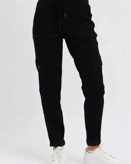 Judy Blue High Waist Cargo Cuffed Jogger 88910 - Sleekdenim.com