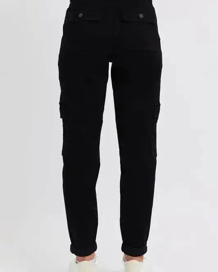 Judy Blue High Waist Cargo Cuffed Jogger 88910 - Sleekdenim.com