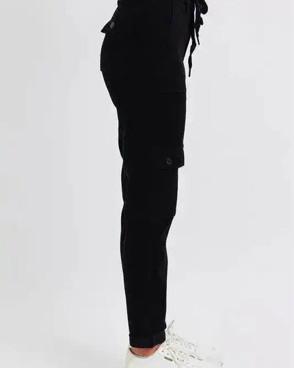 Judy Blue High Waist Cargo Cuffed Jogger 88910 - Sleekdenim.com