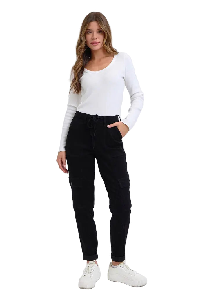 Judy Blue High Waist Cargo Cuffed Jogger 88910 