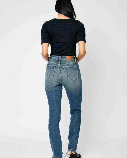 Judy Blue High Waist Classic Relaxed Denim Jeans 88687 - Sleekdenim.com
