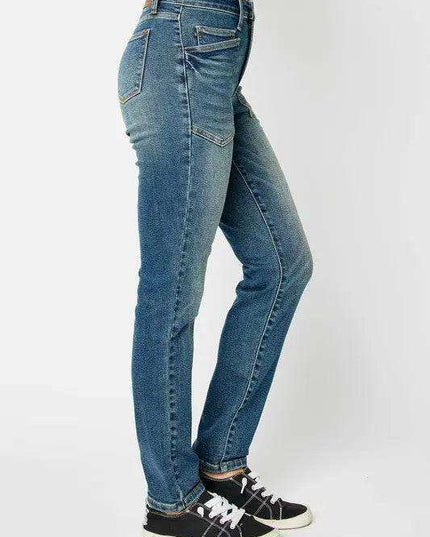 Judy Blue High Waist Classic Relaxed Denim Jeans 88687 - Sleekdenim.com