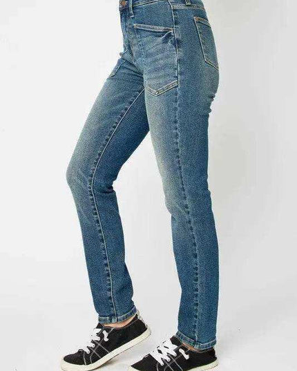 Judy Blue High Waist Classic Relaxed Denim Jeans 88687 - Sleekdenim.com
