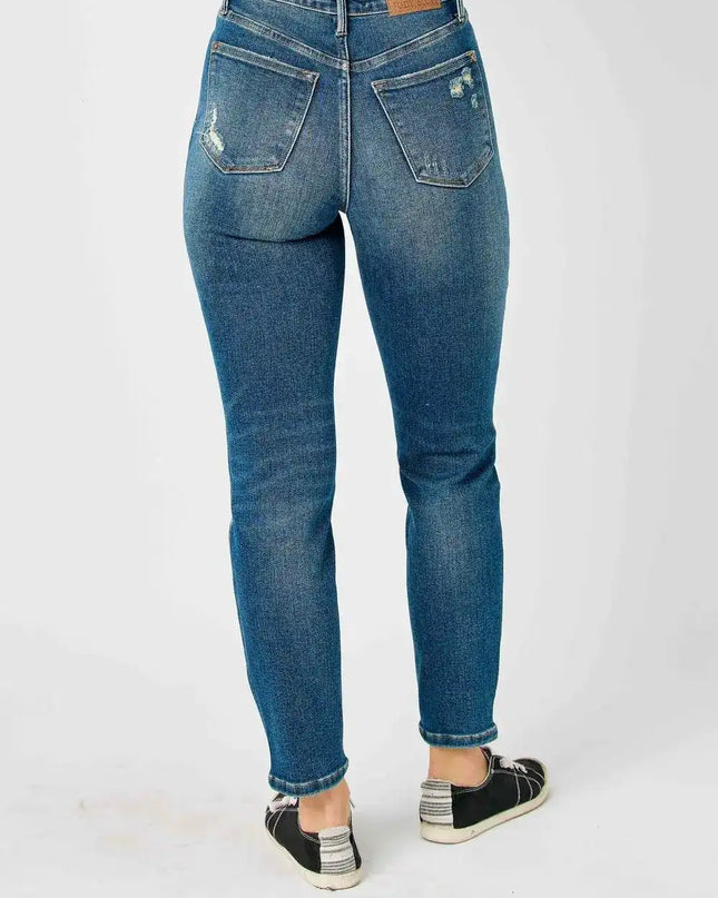 Judy Blue High Waist Tummy Control Slim Denim 88776 - Sleekdenim.com