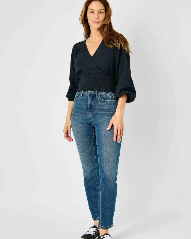 Judy Blue High Waist Tummy Control Slim Denim 88776 - Sleekdenim.com