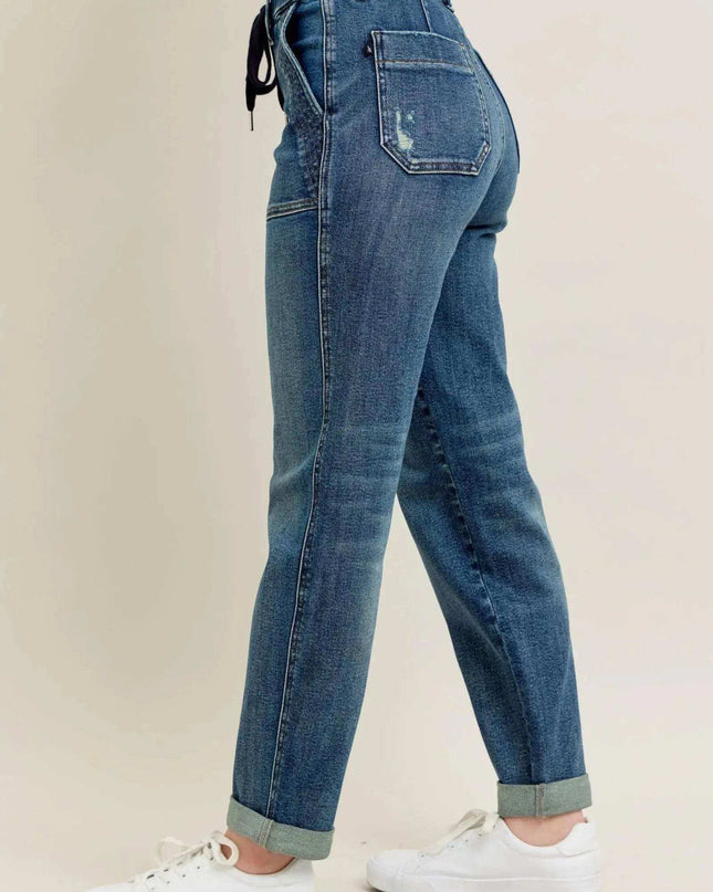 Judy Blue High Waist Vintage Jogger Denim Jeans 88971 - Sleekdenim.com