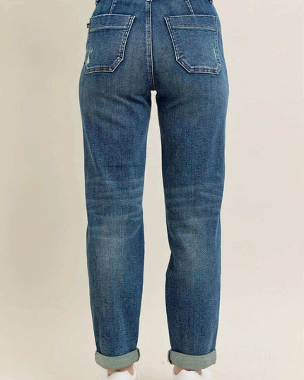 Judy Blue High Waist Vintage Jogger Denim Jeans 88971 - Sleekdenim.com
