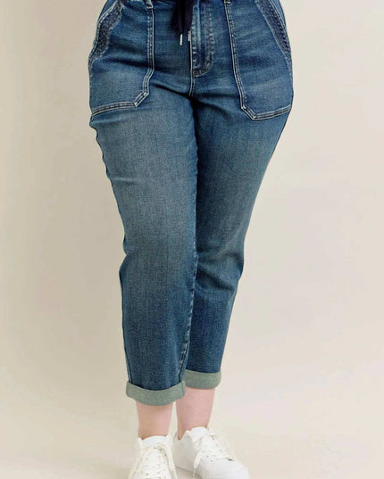 Judy Blue High Waist Vintage Jogger Denim Jeans 88971 Plus Size