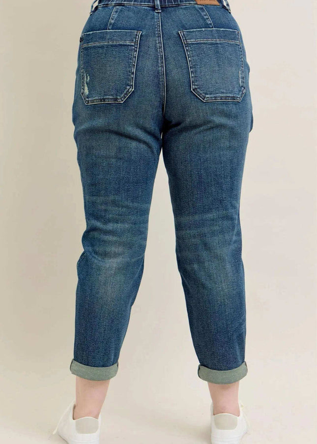 Judy Blue High Waist Vintage Jogger Denim Jeans 88971 Plus Size