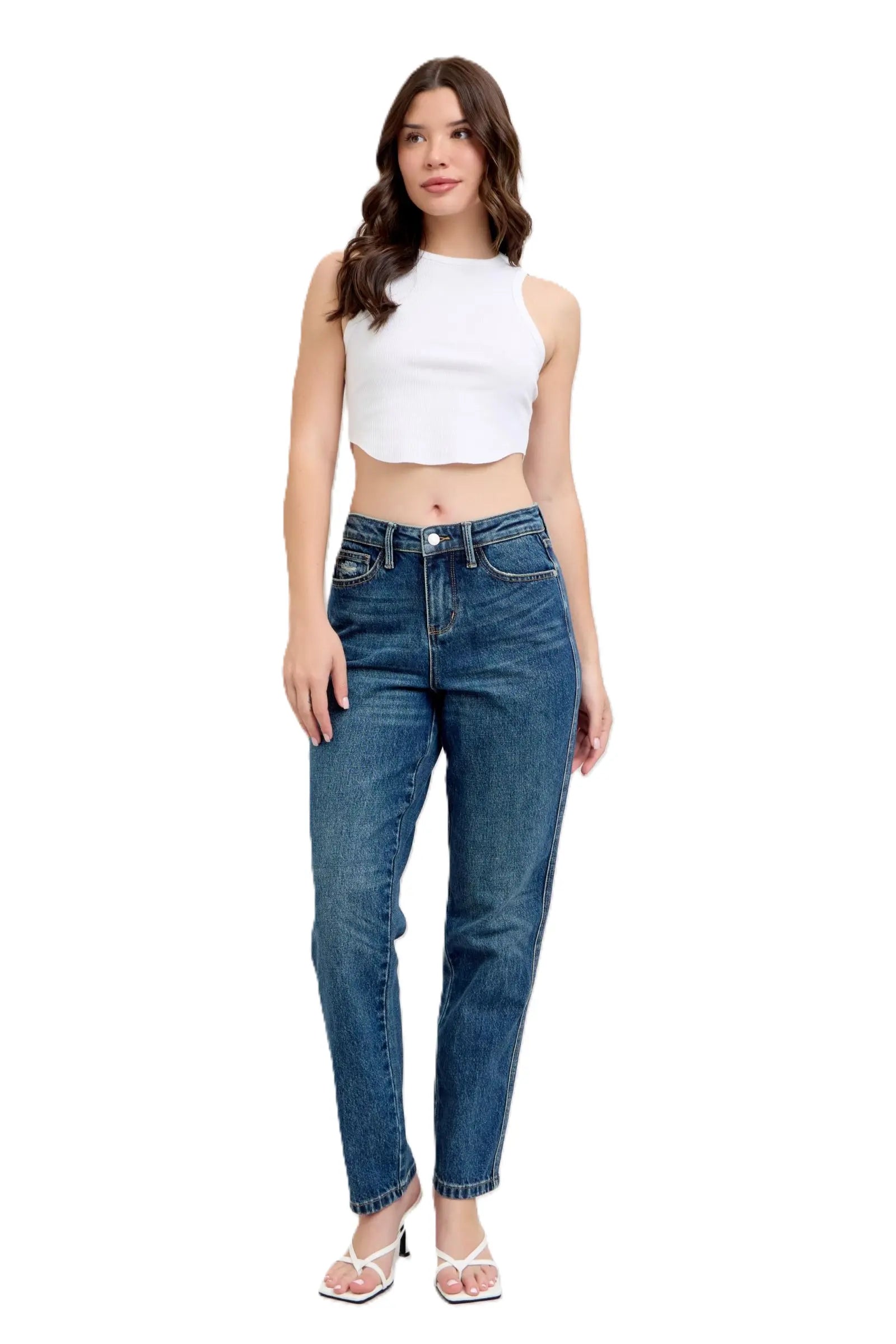 Judy Blue High Waisted Rigid Magic Non-destroy Straight Leg Jeans 88922 