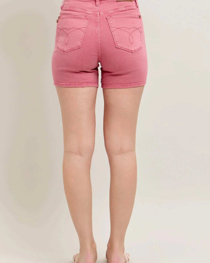 Judy Blue Pink Shorts 150347 - Sleekdenim.com