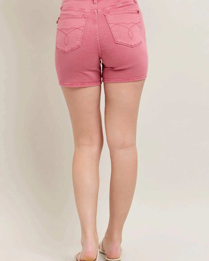 Judy Blue Pink Shorts 150347 - Sleekdenim.com