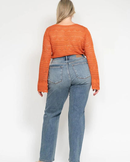 Judy Blue Do Anything Dad Straight Jeans (Reg. and Plus) 82641