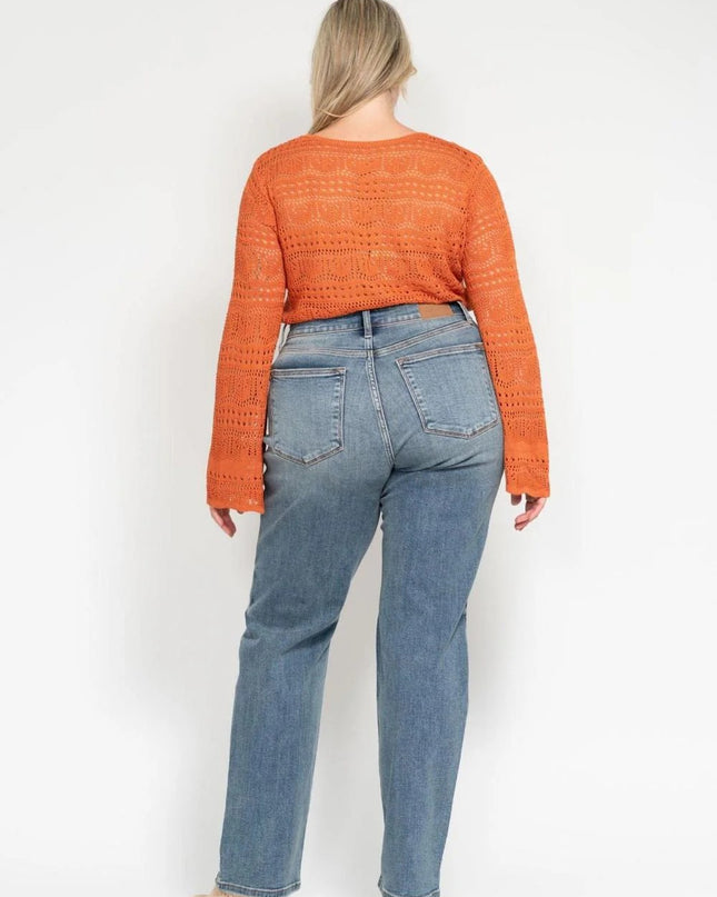 Judy Blue Do Anything Dad Straight Jeans (Reg. and Plus) 82641