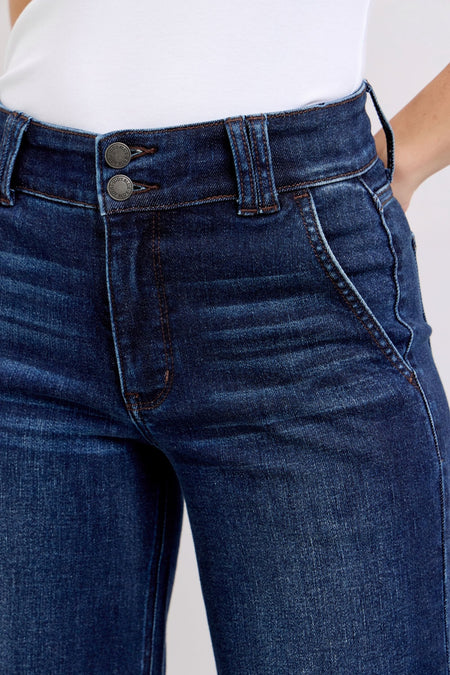 Judy Blue High Waist Wide Leg Jeans #82642 | sleekdenim.com