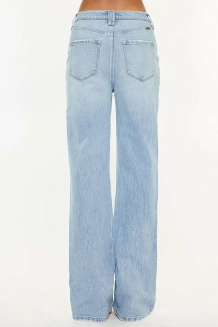 Kancan Distressed High Waist Straight Jeans - Sleekdenim.com