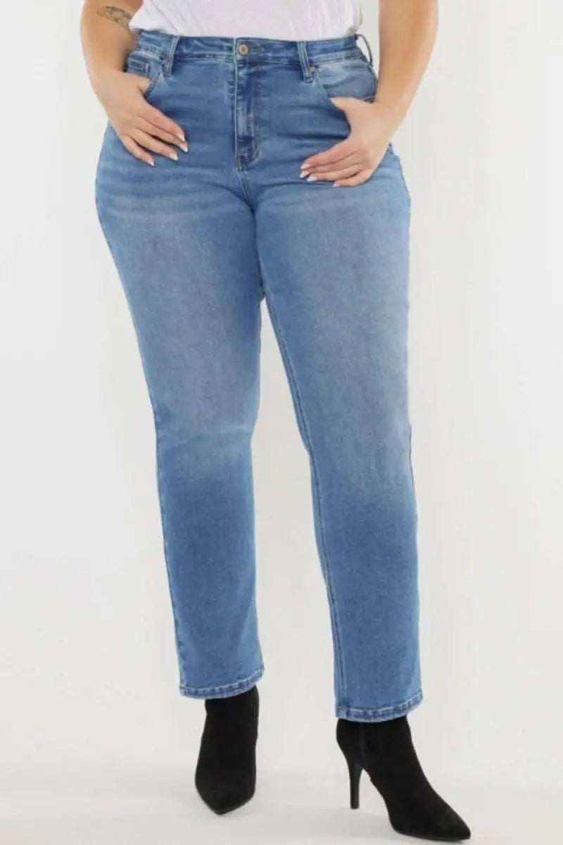 Kancan Full Size Cat's Whiskers High Waist Jeans - Sleekdenim.com